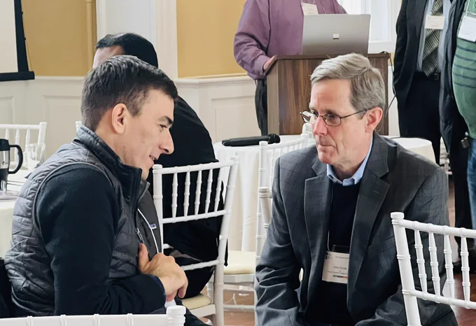 John Houle (Drexel) speaks with SCI consultant Jake Chalfin