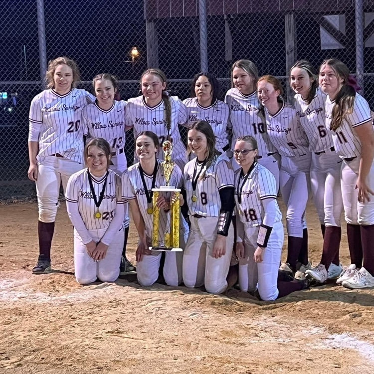 willowschool's tweet photo. Champs! Lady Bear softball wins the 1st annual Willow Springs Invitational softball tournament! https://t.co/ZrS759TQA0