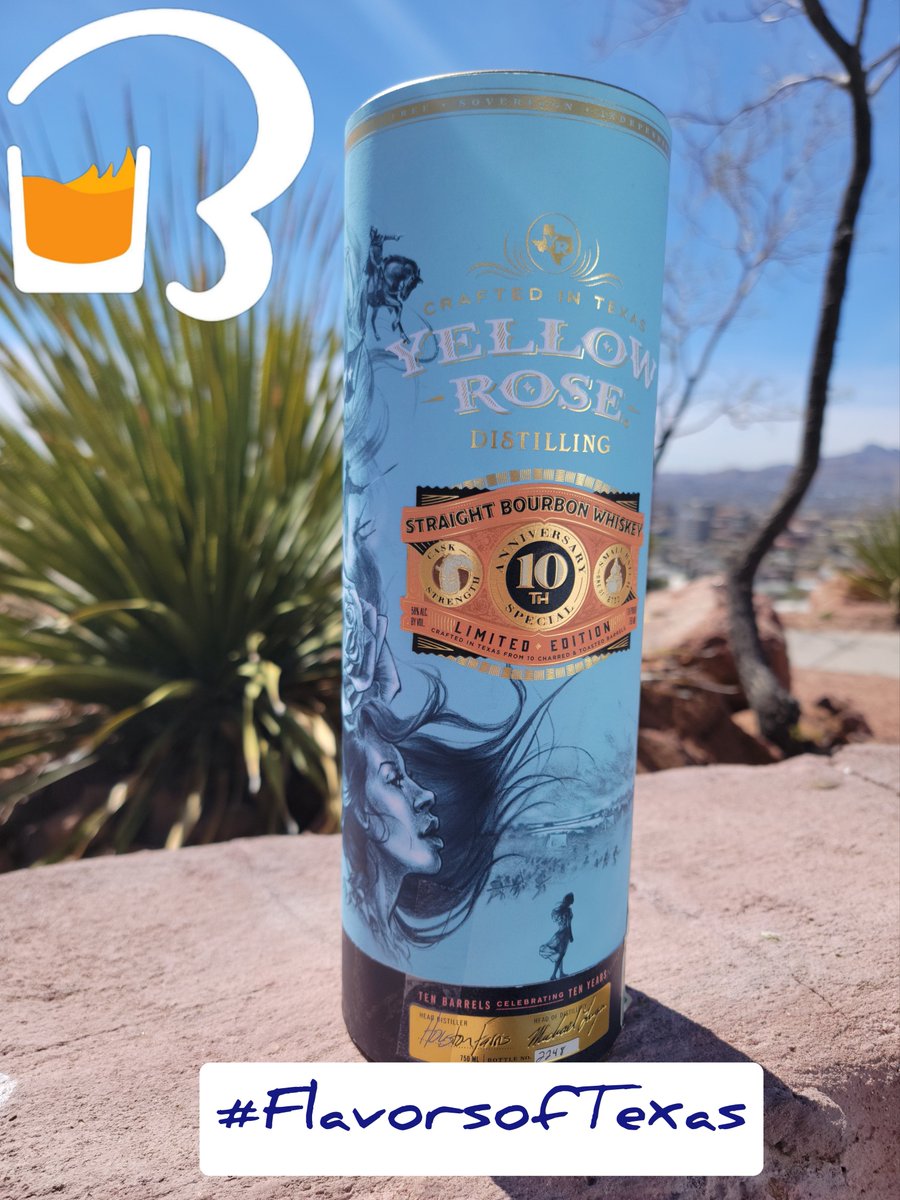 RealBarBook's tweet photo. We were lucky enough to find the last one on the shelf for today's #FlavorsofTexas highlight. From @yellowrosedistilling their limited-edition 10th anniversary bourbon. 

 #TheBarBook #drinkdiscovery #drinkresponsibly #drinklocal #RealReviews #bourbonlover #Bourbon #FlavorProfile https://t.co/JpmKsKSkxf