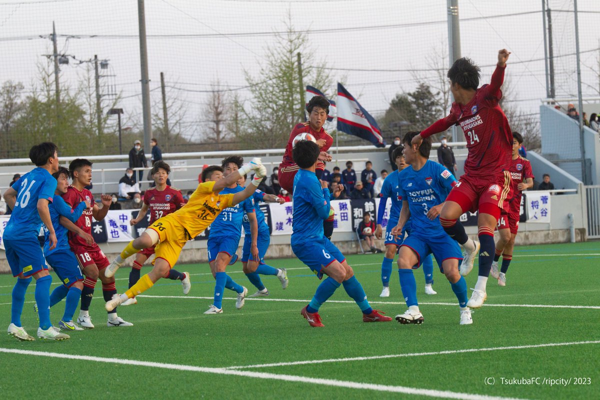 official_camera's tweet photo. 4.1 関東リーグ1部第1節 vs 流経大ドラゴンズ龍ケ崎 ジョイフル本田つくばFC 阿久津大輝選手 苦しい展開も反射神経と的確な判断でピンチを救い勝利に貢献。つくばのカンポスここにあり。(ripcity)
 #つくばFC #tsukubafc #コミュサカ https://t.co/beLsvcVwxm