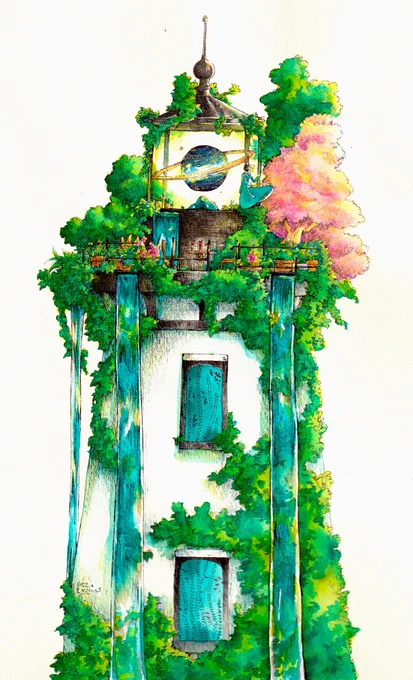 春を導く灯台 