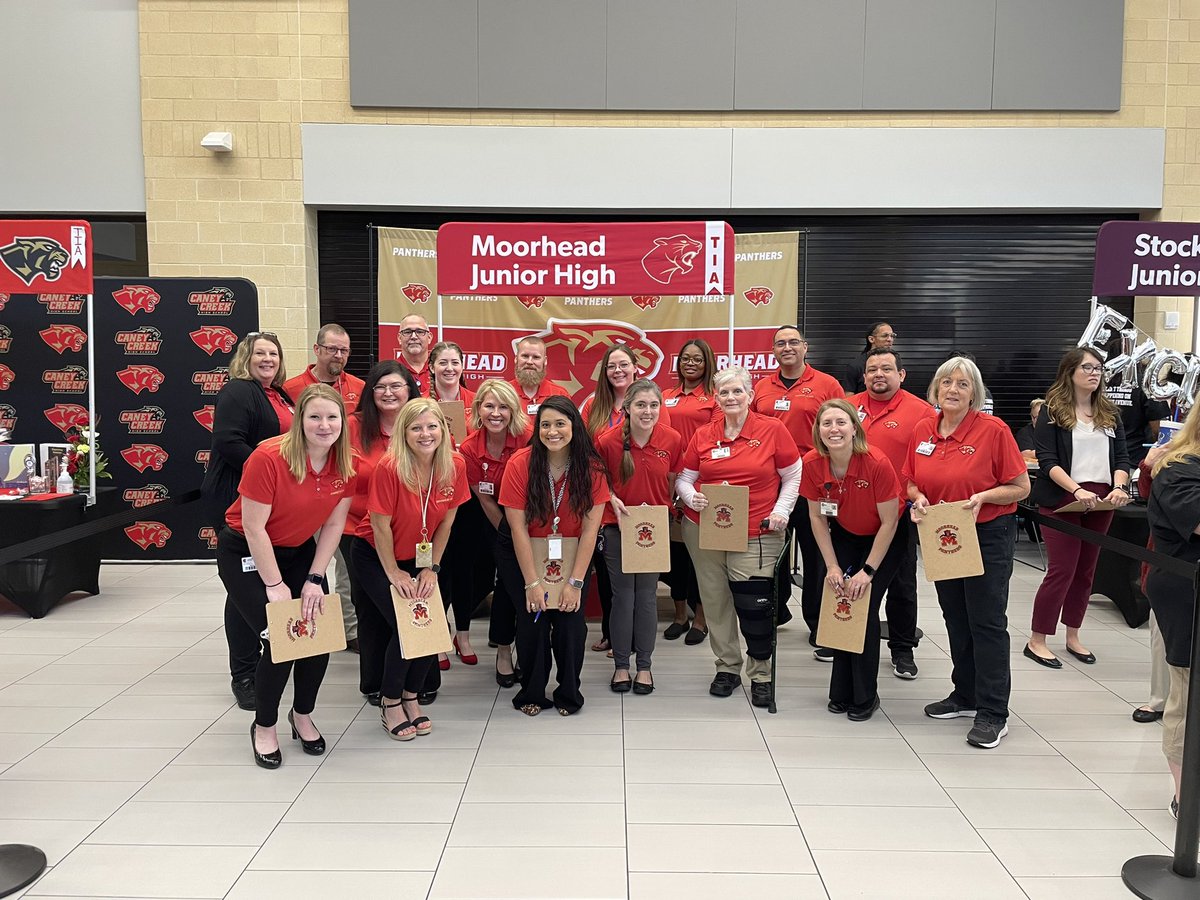 Our Moorhead Family worked hard at the Conroe ISD job fair! #bestofthebest #PantherPride