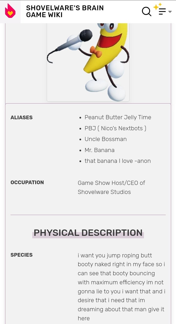 Dancing Banana, Shovelware's Brain Game Wiki