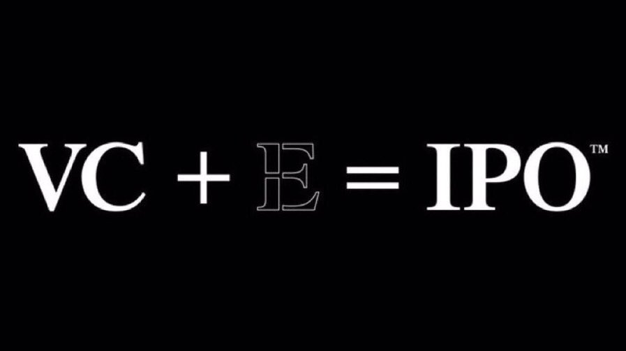 VCEIPO's tweet photo. VC + E = IPO™️ https://t.co/Zt1NHluF9r