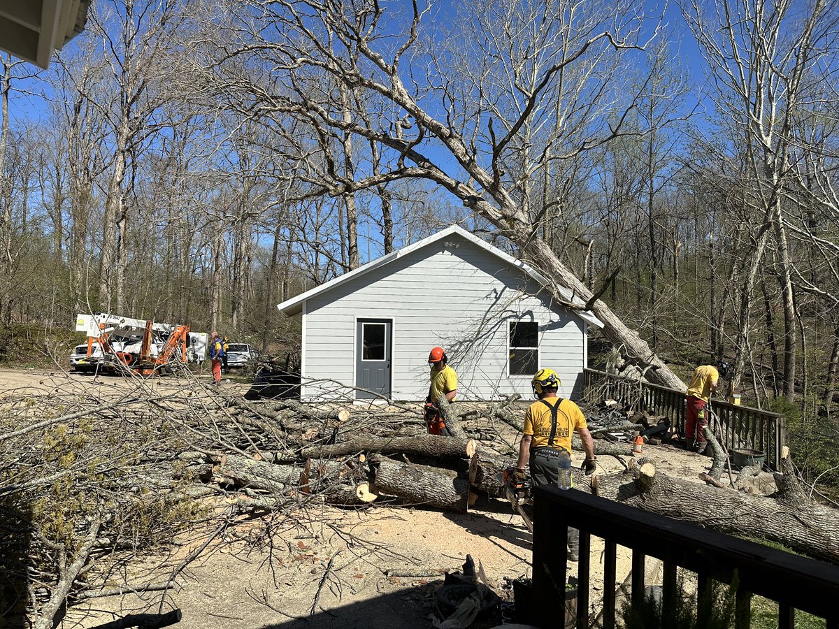 stephenproctor's tweet photo. I want to give a massive shout out &amp; thank you to Arkansas @BaptistRelief for showing up w/ a small army of trained volunteers who cleaned up the destruction around my dad’s house today. And also the @forestservice &amp; so many volunteers, too! 🙏🏼🫂😭 
#wynne #tornado @arkbaptists https://t.co/WG2NYRmNBf