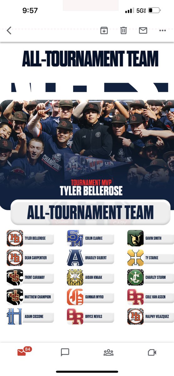 Congrats to Bryce Nevils and Cole Van Assen on being named to the NHSI All-Tournament Team! #WeAreBR