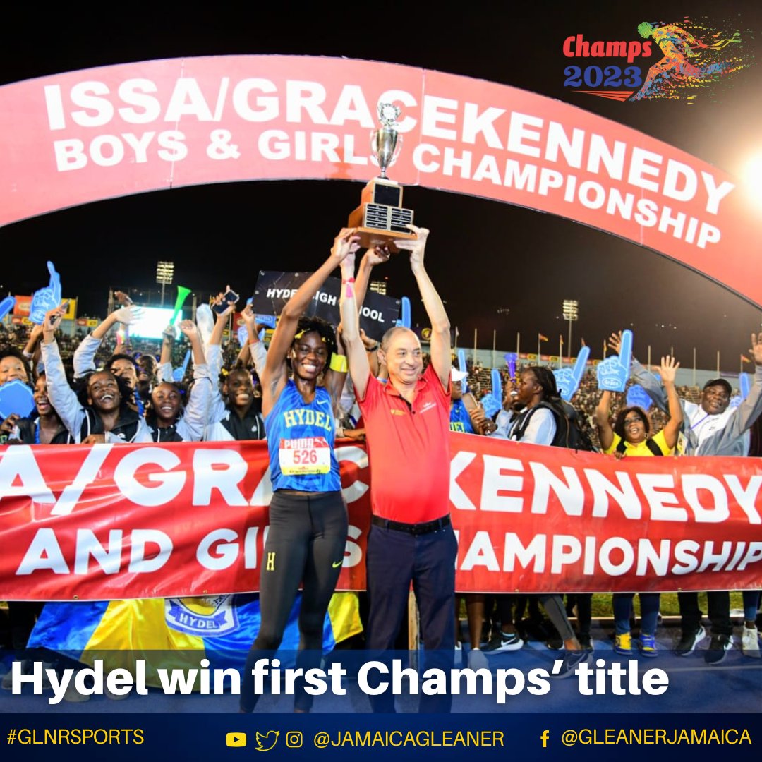 #Champs2023: Hydel High won their first-ever girls’ title at the ISSA/GraceKennedy Boys and Girls’ Athletics Championships at the National Stadium tonight.

Read more: jamaica-gleaner.com/article/sports… #GLNRSports