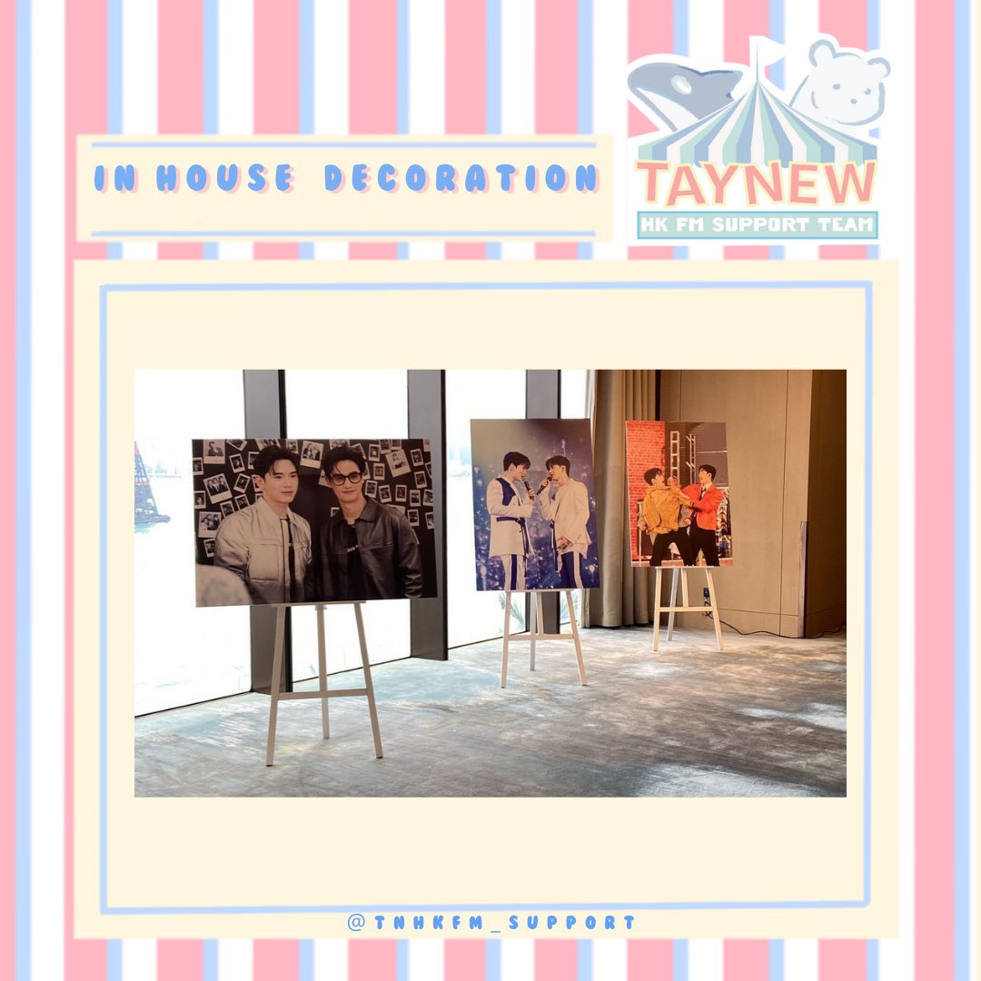 tnhkfm_support's tweet photo. In House Decoration 💙
So proud to present those decoration to all of you, hope you all both enjoy today event ! TayNew 世一🫶🏻

#TayNewFMinHK
#เตนิว #TayNew https://t.co/5N2wbigIUh