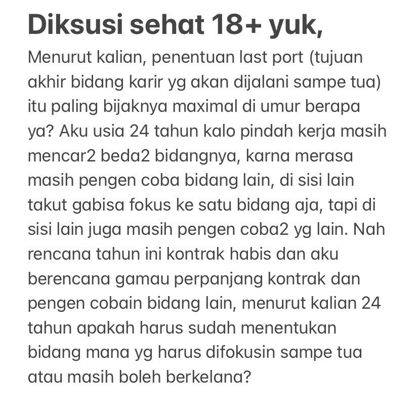 worksfess's tweet photo. Work! Diskusi minggu pagi yuk, cc @hrdbacot https://t.co/3yRKKLZRkL