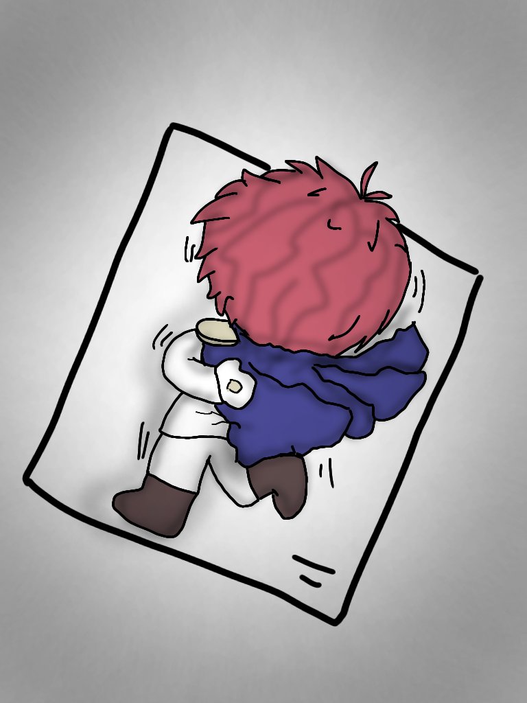 _Ppees's tweet photo. Fanart I drew of @BennyBloomEN dying in a glue trap #Bloomistrations https://t.co/koUFoi48s5