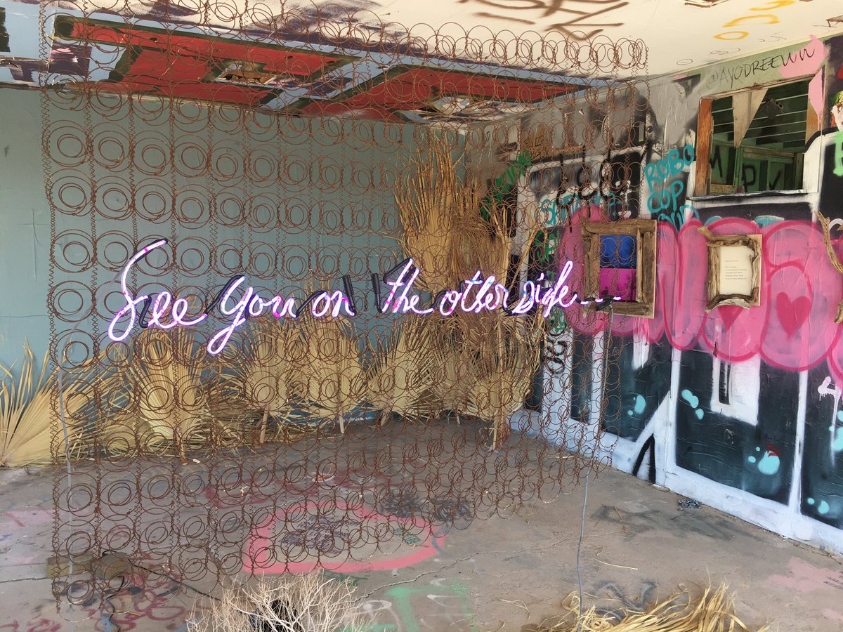 MMaryMcKenna's tweet image. You can keep your Burning Man … #BombayBeach CA is supercool #BombayBeachBiennale