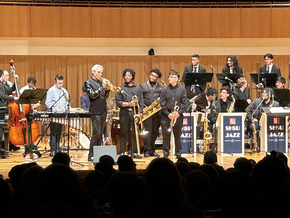 #proudbanddirectormoment 
Congrats to the @KleinForest Jazz Orchestra! Straight 1‘s and 1st Place at the @SamHoustonState Bill Watrous Jazz Festival!!🦅🔥🏆

Special congrats to Kenny Tatum and Jae Espinosa for winning Outstanding Soloist Awards!🎷🎺Go Golden Eagle Band! #flyhigh