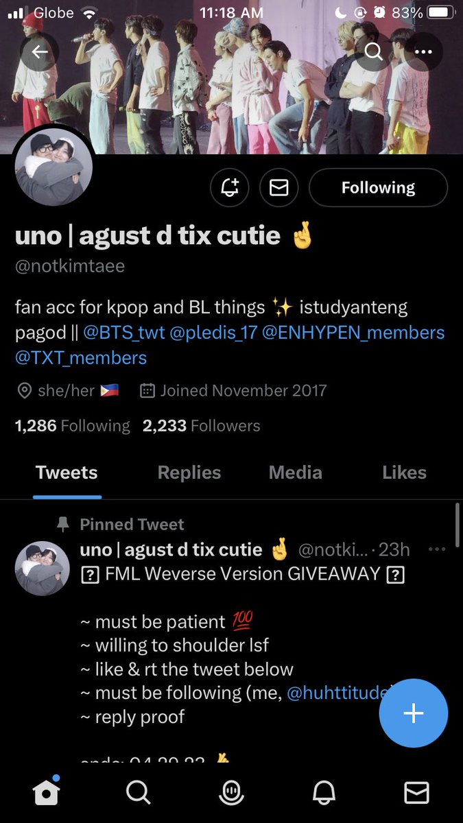 1117carts's tweet photo. @notkimtaee agust d tix cutie for u 🤞😭 https://t.co/pyhNCQc2tU