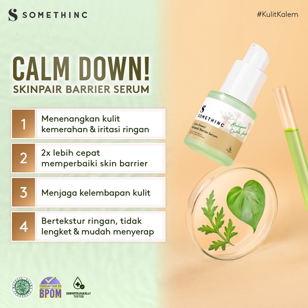 nanarumara's tweet photo. [NEW LAUNCH] SOMETHINC Calm Down! Series (Bubble Cleanser, Barrier Serum, R-Cover Cream, Soothing Toner)

🔗https://t.co/U2MGt9KwHZ

#shopeeaffiliate #rekomendasi #skincare #somethinc #cleanser #toner #serum #moisturizer https://t.co/kloRgBJZL9