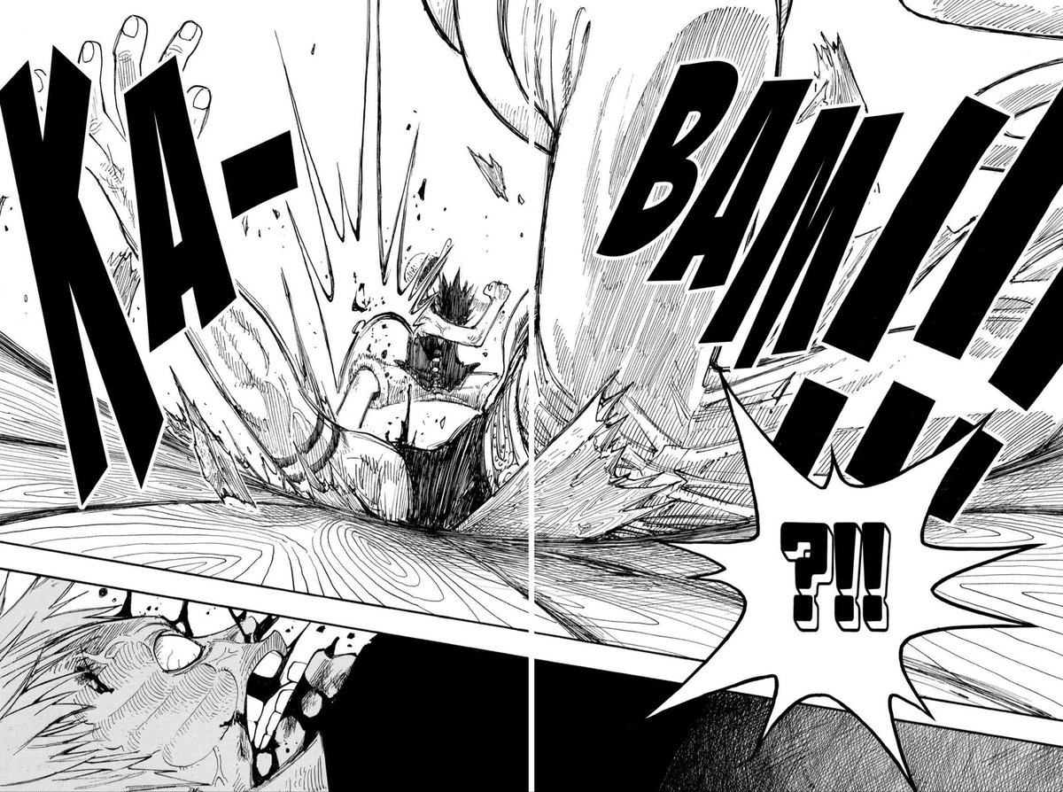 Lavalamp1138's tweet photo. @MonitorComics Luffy’s pose when he flatlines Bellamy is seared into my brain. https://t.co/8L2Gi1fLJd