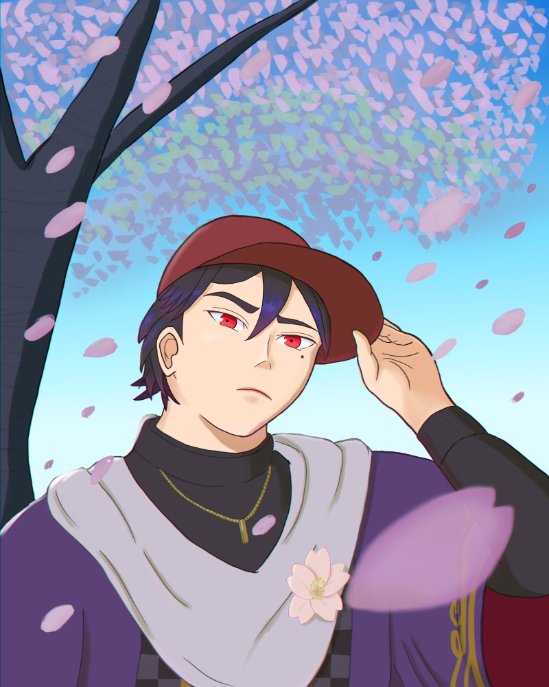 poo_illust's tweet photo. @hisato_su02 満開の桜もいいけど、散る時の桜もいい。
でもヒサトにはこの闘いに勝って満開の笑みを見せてほしい。
I want Hisato to win this battle and show his full smile.
#secretitem
#DenDekaDen
#Dendekaduels
#電殿神戦
#DDD https://t.co/GRRAJfBUie