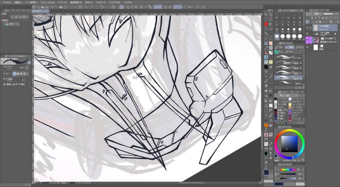 足先の装備を初めて描いたけど、やっぱガチガチに魔改造しがち 