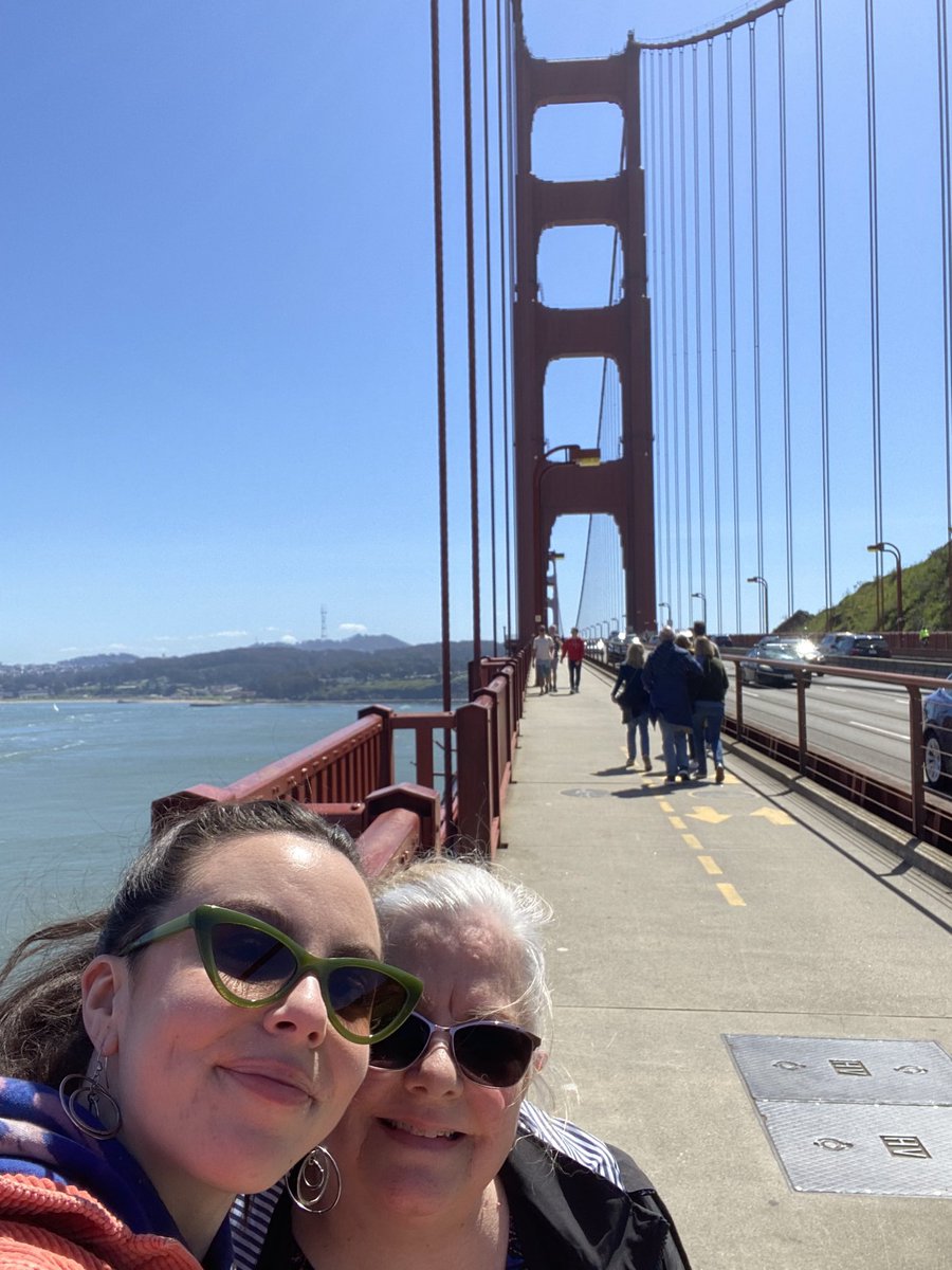 My daughter & I had an amazing day crossing the Golden Gate Bridge for the very first time in celebration of my 61st 🎉 #bucketlistadventures
