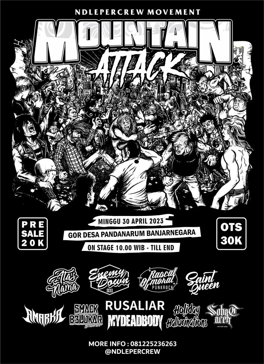 See you Banjarnegara!🎛️❤️‍🔥 Ndlepercrew Movement “Mountain Attack” 18 April 2023
#rascalofmoral