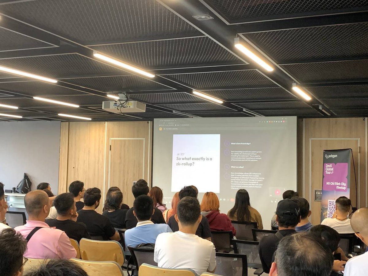 PolygonGuildHCM's tweet image. A very good presentation from Tony for Polygon 

#DevXGlobalTour #ZKevem #PolygonId