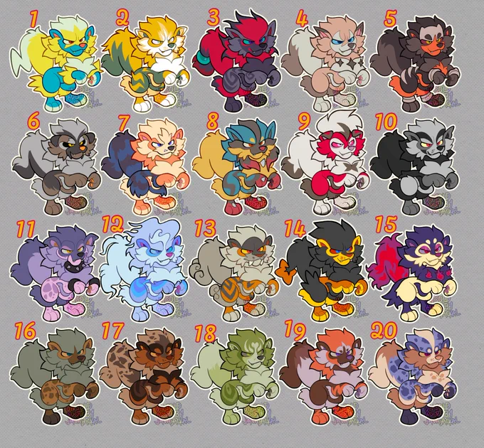  ARCANINE FUSION ADOPTS  $35 EACHDM OR COMMENT TO CLAIM! 