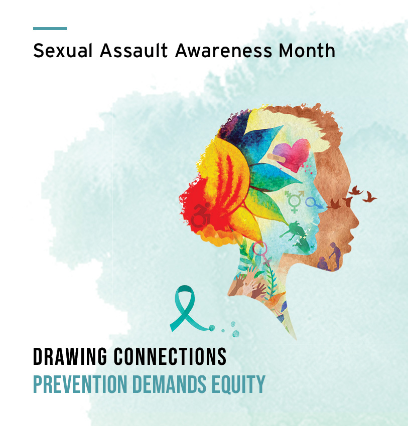 The theme of #saam2023 is “Drawing Connections: Prevention Demands Equity.” We call on all individuals, communities, organizations, &amp; institutions to change ourselves &amp; the systems surrounding us to build racial equity + respect.  Check out <a href="/NSVRC/">National Sexual Violence Resource Center</a> &amp; @wcasa_org  for resources!