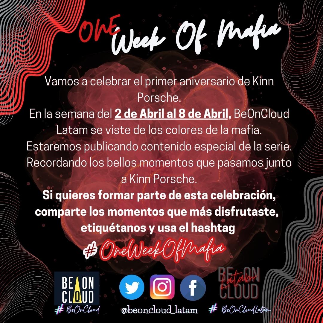 beoncloud_latam's tweet photo. Hace un año este hermoso proyecto salía a la luz 🥹✨️
Estamos muy felices de compartir esta celebración contigo! 🎉🤭
Únete a nosotras usando
#OneWeekOfMafia
#KinnPorscheTheSeries #kinnporschetheseries #kinnporsche #KinnPorscheTheSeriesAnniversary #BeOnCloud #BeOnCloudLatam https://t.co/litAltECZq