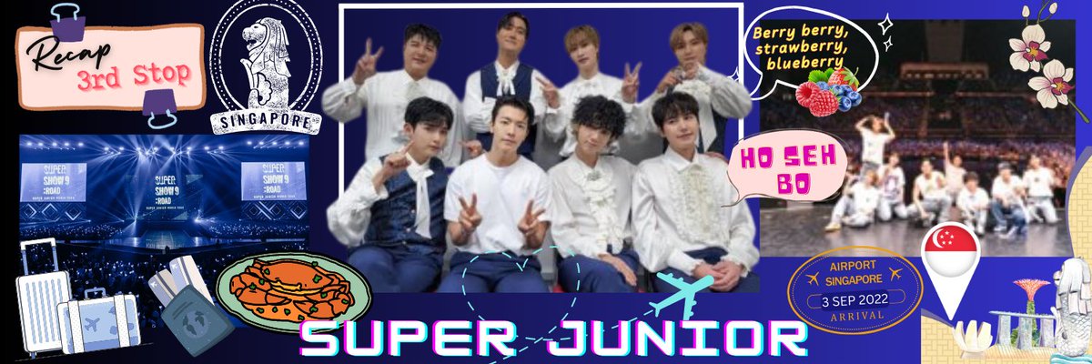 Happy75091's tweet photo. Group banner / Choeaedol app
D-13 to SS9 encore concert in Seoul 🇰🇷
This is a recap of all the
14 stops of SS9 :
3rd stop - Singapore
Where the dream of many elfs from all over the world came true to meet after 3yrs of pandemic
#SUPERJUNIOR #SS9SG https://t.co/MbMz4EDvpw