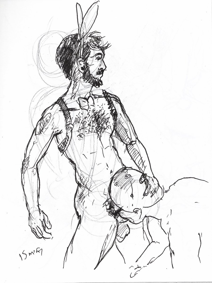 First time doing any sort of life drawing since well before Covid today
At <a href="/eagletoronto/">Black Eagle</a>