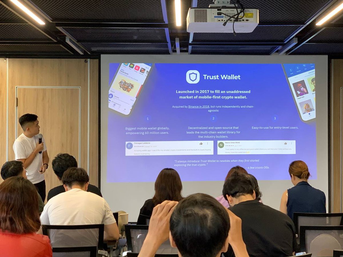 PolygonGuildHCM's tweet photo. Trust Wallet - Liam is on stage now

#DevXGlobalTour #ZKevm #polygonguildhcm https://t.co/SJVCLwUeNy
