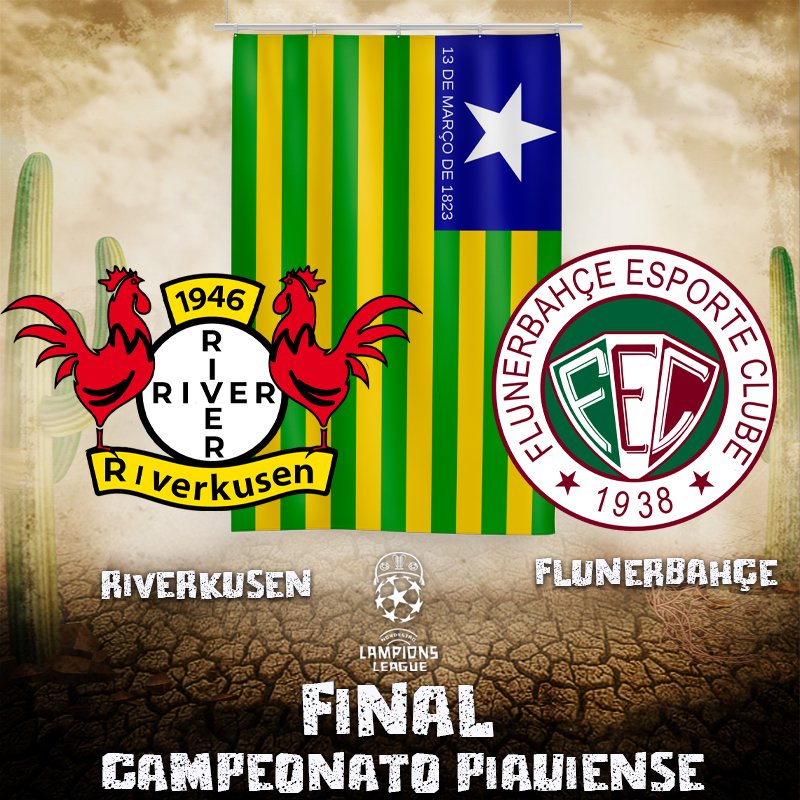league_lampions's tweet photo. Definida mais uma final de estadual. O Campeonato Piauiense será decidido entre Riverkusen e Flunerbahçe.
#campeonatopiauiense #riverpi #fluminensepi https://t.co/QYrJHAIxIP