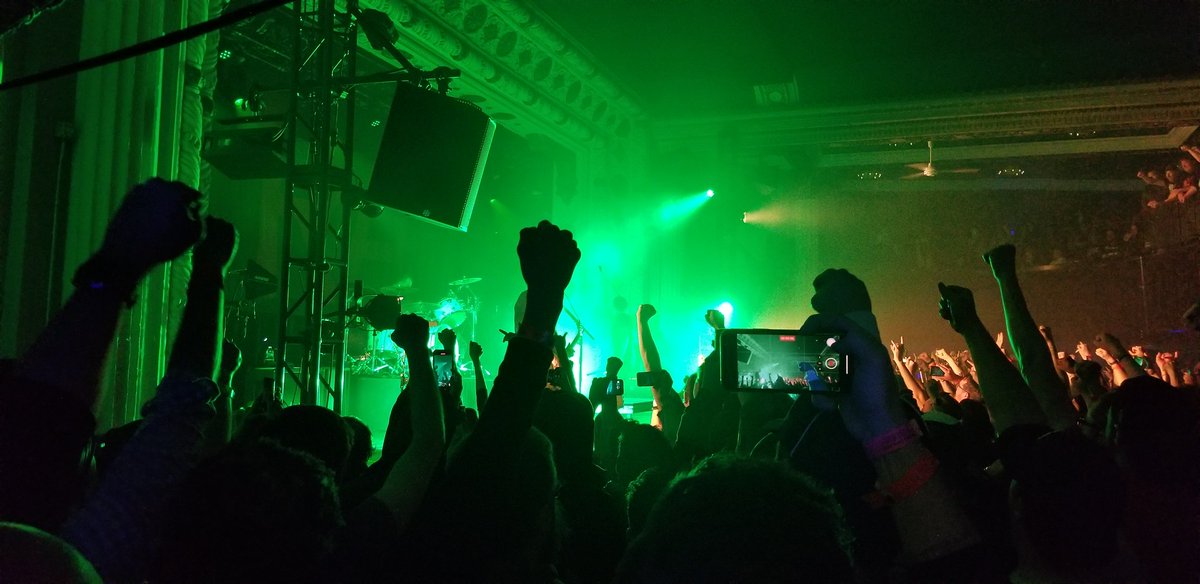 Hanson4Illinois's tweet photo. @DanteTheDon @riseagainst @MetroChicago Fast. Loud. Fierce! Chicago. First in line to speak up and fight.  Thank you for a memorable performance. 🙏 @riseagainst #KeepPushing 
#NeverGiveUp 
#neededthat https://t.co/hNfpXOF7Y0