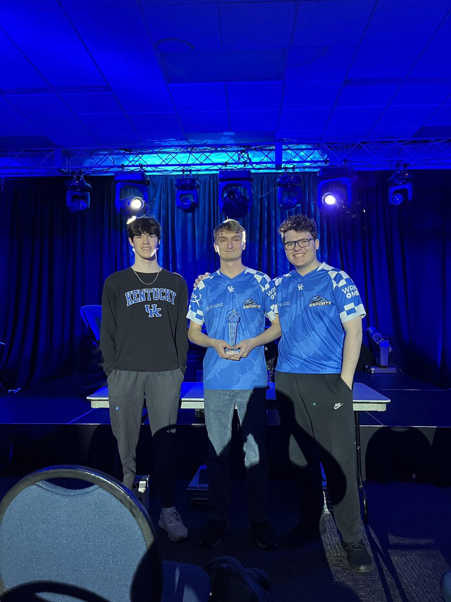Oh my GOD my team is GOATED. Took first place at the <a href="/EsportsSEL/">Southeastern Esports League</a> LAN in Huntsville. Massive shoutout to everyone who put this thing together.
ggs to <a href="/EsportsatFSU/">Florida State Esports</a>, @GatorEsports_, <a href="/gamecockesports/">Gamecock Esports</a> <a href="/utkesports/">UTK Esports</a>