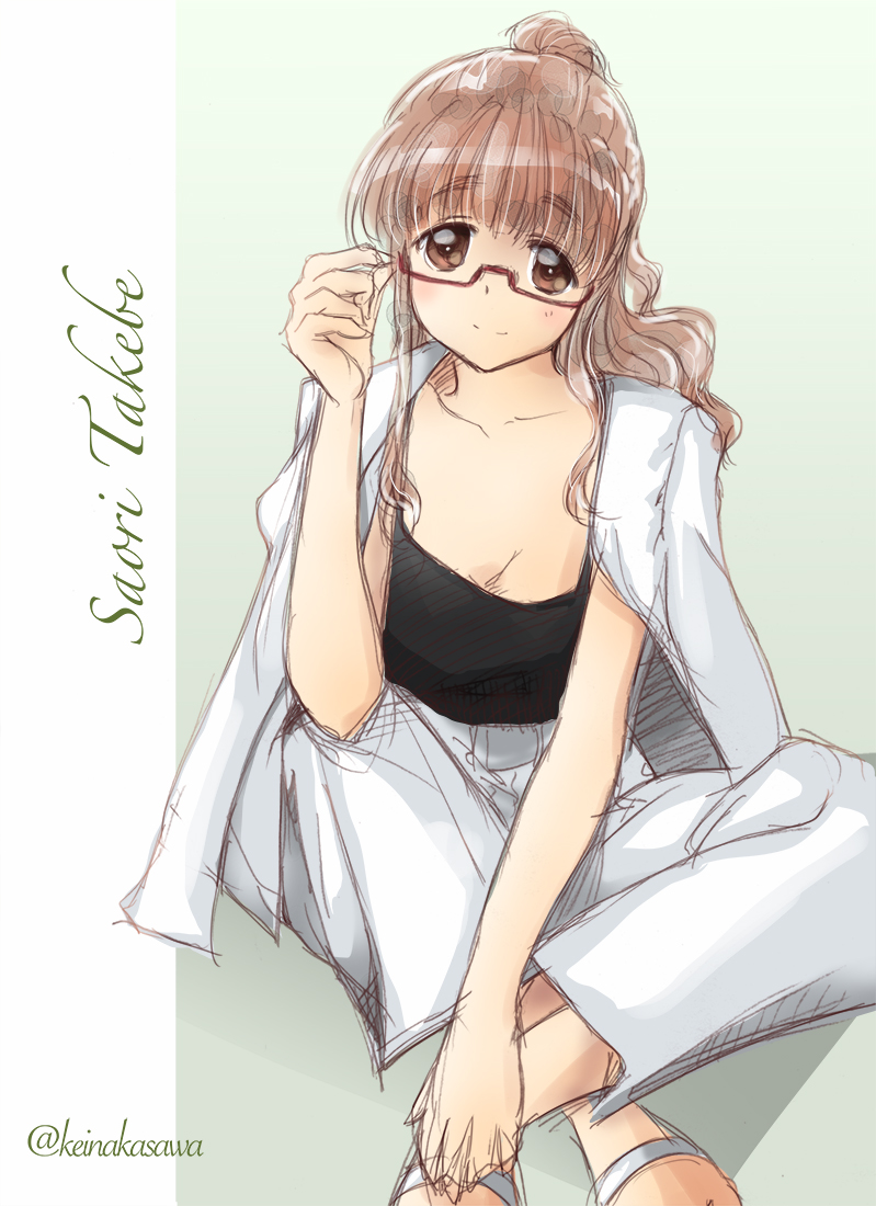 武部沙織 「過去絵もすこし晒します#私服ガルパン 」|なかさわけい㌠のイラスト