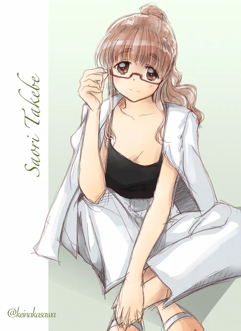 過去絵もすこし晒します#私服ガルパン 