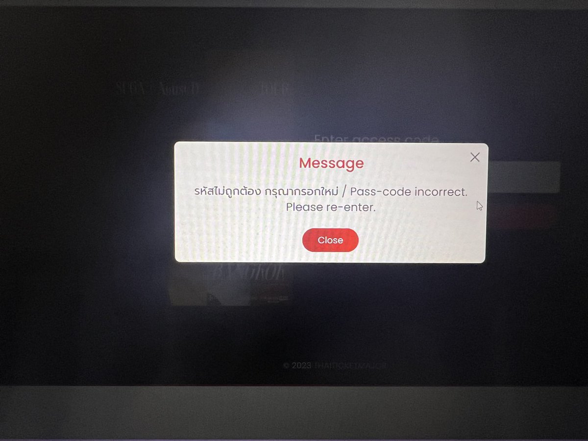 kimsjkim's tweet photo. Can someone sell me your passcode for concert Agust D in Bangkok 😭😭😭😭😭 I forgot to pre-apply. What a joke. My heart is broken 💔💔💔 #AgustD_SUGA_Tour #AgustD_SUGA_Tour_in_bangkok https://t.co/GC315ai2xW