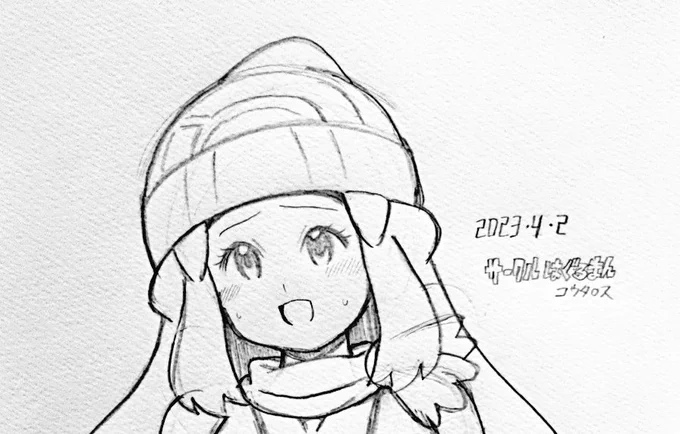 スケブ絵。リクエストでヒカリを描きました。 