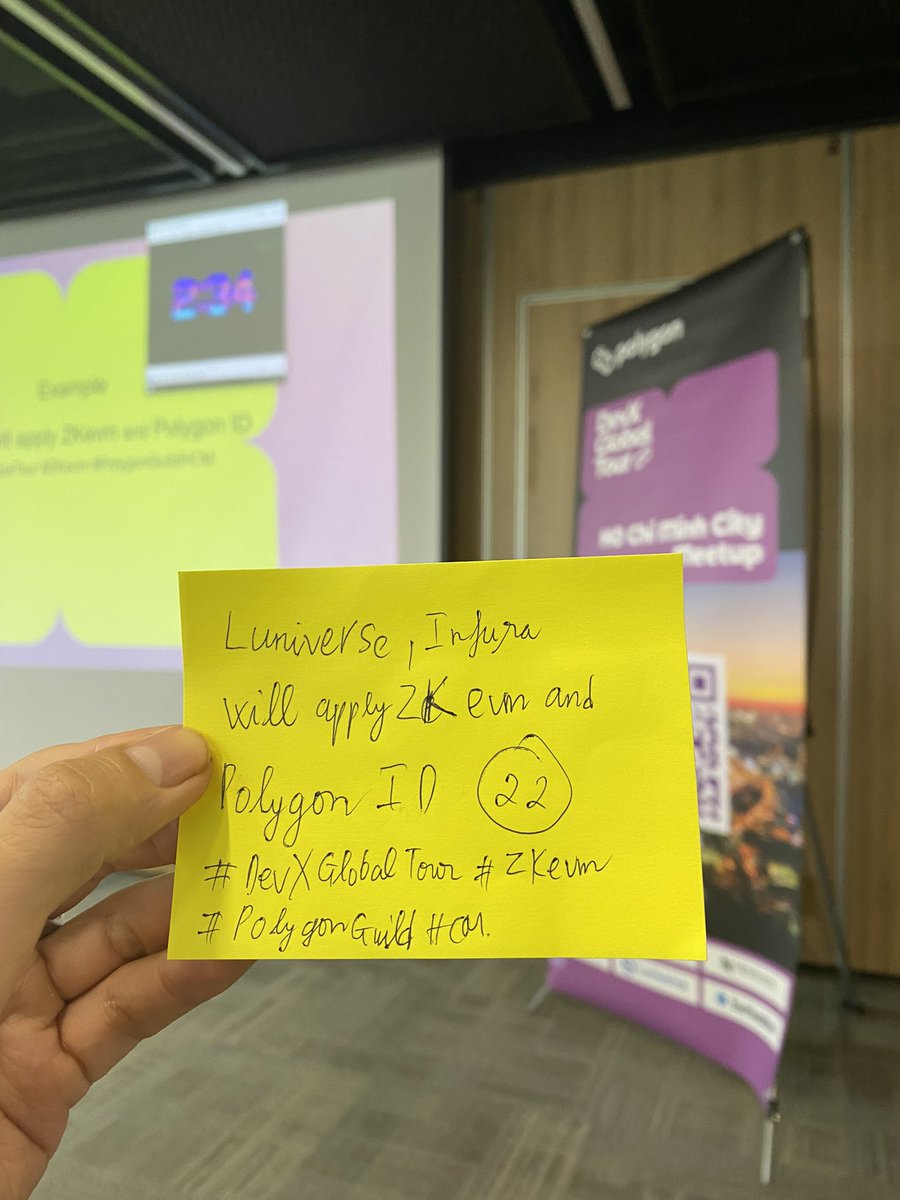 NT_Bao's tweet photo. #DevXGlobalTour #ZKevm #PolygonGuildHCM 22 https://t.co/X6O5y4uiVy