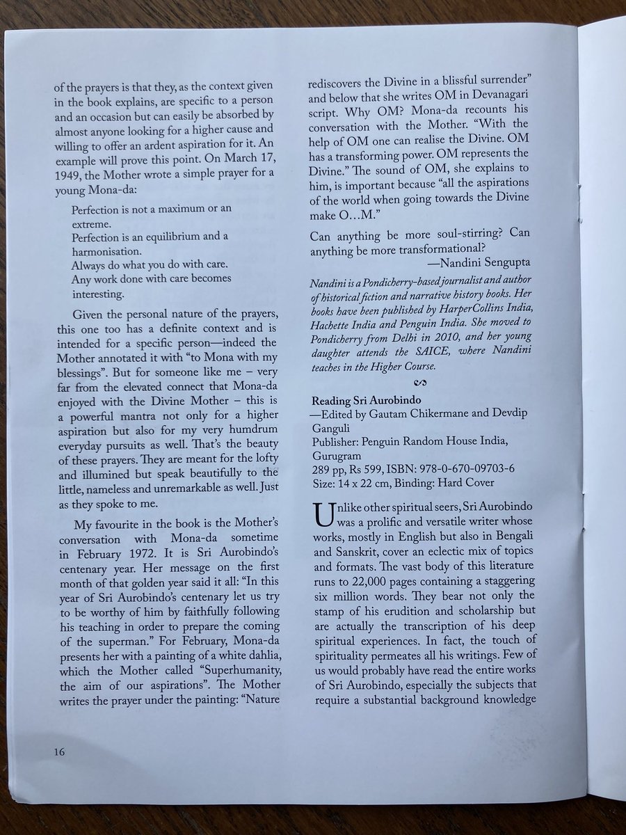 gchikermane's tweet photo. “Reading Sri Aurobindo provides keys to unlock the deep mysticism of his texts, gives clues to decrypt his language, and presents a roadmap to navigate the vast ocean of his writings.”

— Gautam Chatterjee reviews our book (co-edited with @devdip) in SABDA. https://t.co/DIn5DZW0ZY