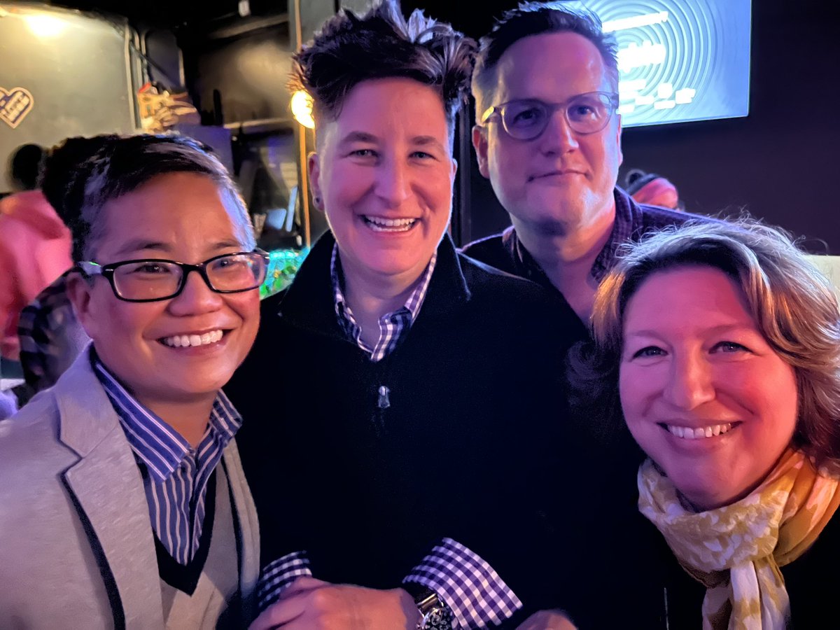 AmySueyoshi's tweet photo. Hanging out with some rad queer historians at the annual meeting for Organization of American Historians. @activisthistory @nicholas_syrett https://t.co/PFz3AxtBBJ