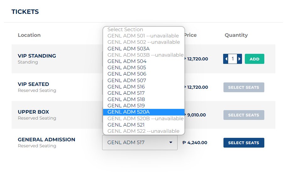 Lower Box Vip ph ticket assistance (@szntickets) / Posts / X