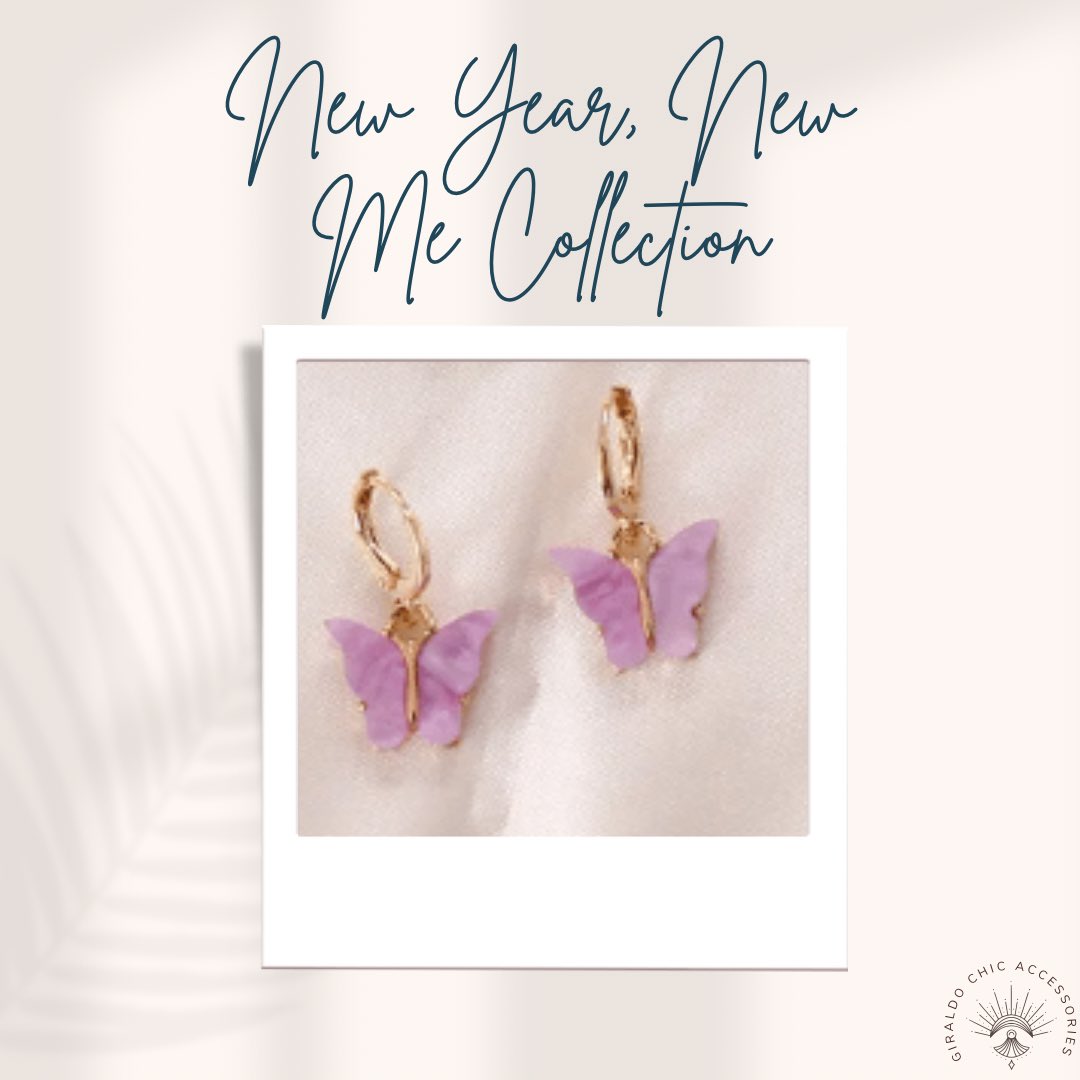 Purple butterfly huggie earrings!🦄🦋
Price

*comes in other colors*

#accessoriesarelife #accessorizeme #newyearnewme #newyearnewmecollection 
#giraldochic #giraldochicaccessories #latinaownedbusiness #butterflyearrings #effortlesschic #effortlesslychic #effortlesslook