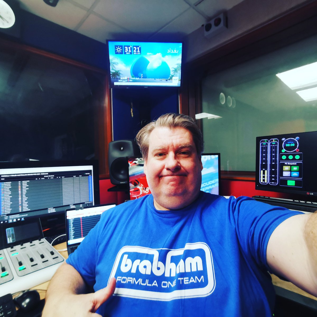 Happy 97th birthday toJack Brabham on the <a href="/ausgrandprix/">F1 Australian Grand Prix</a> day. Australia's triple world champ 1959, 60, 66 &amp; the only man to win the world ch in a car with his own name. Almost go time on #SSC2 for <a href="/damien_reid/">Damien Reid</a> and <a href="/philbyracing/">Phil Anson</a>. Race start at 8am ksa/9am UAE time. #sscf1 @f1