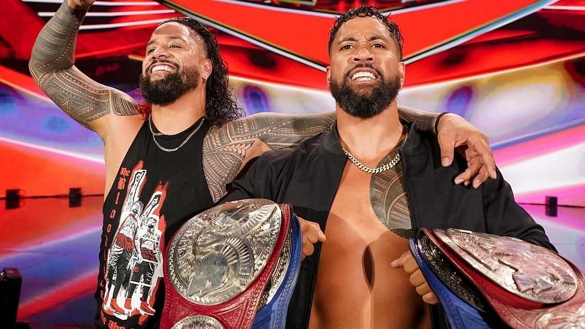 ProWFinesse's tweet photo. The Usos have earned their flowers. They are the longest Tag Team champions for a reason. They've come so far.

History makers. https://t.co/Vt559nVNZd