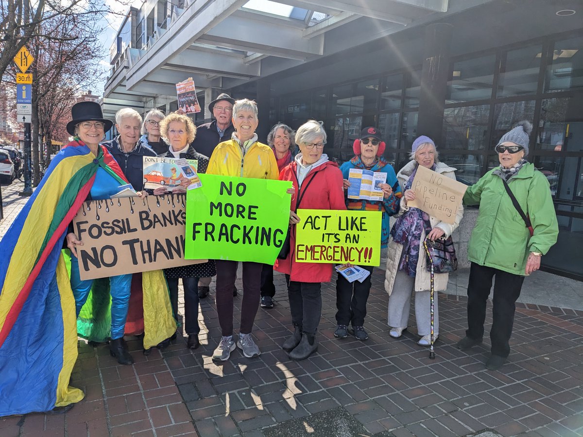 People from North Vancouver say 'RBC stop Funding Fossil Fuel projects!' on #FossilFoolsDay @RBC @leadnowca