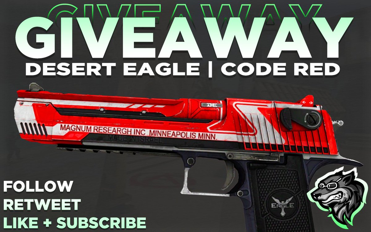 💸 Desert Eagle | Code Red [$50] 💸
💎 CS:GO Skin Giveaway 💎

⏩ Follow me @jordanrnet
🔁 Retweet
⬇️ Like + Subscribe ⬇️
youtube.com/watch?v=6_QPlZ…

🔜 Winner will be picked in a couple days! GL!
👥 Tag some friends so they can enter as well!
#Giveaway #CSGOGiveaway #CSGOSkins