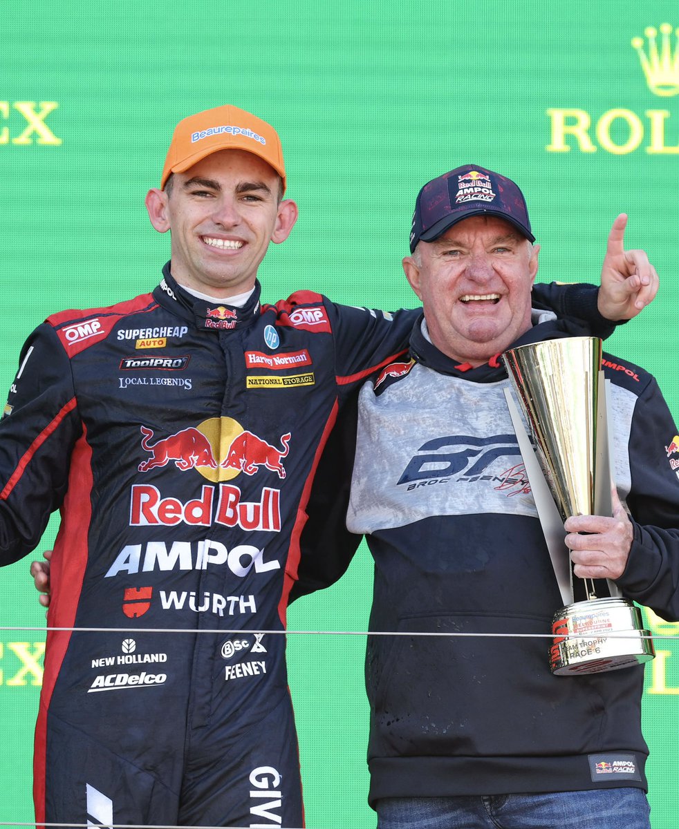 redbullampol's tweet photo. Sharing a podium with dad 🤗

#RedBullAmpol https://t.co/ELi8KGSviK