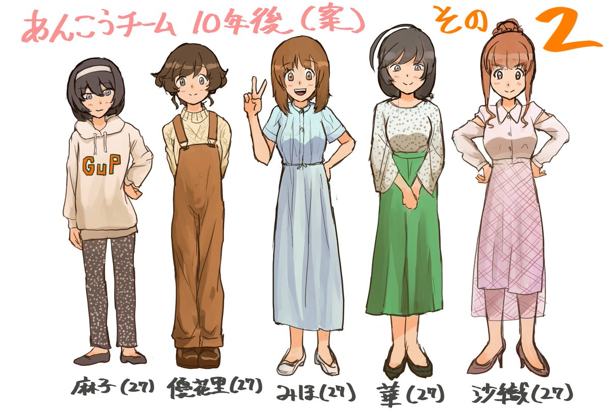 #私服ガルパン
いっぱい描きました! 