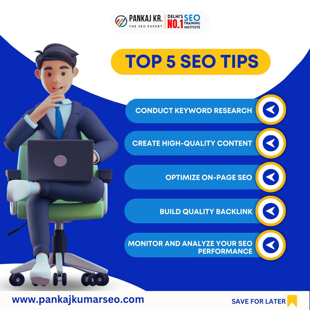 seopankajkumar's tweet photo. Top 5 SEO Tips 2023 - Follow Me More Update In SEO👇
.
.
.
#seo
#seotips
#seoexpert
#seoservices
#seomarketing
#googleranking
#seoagency
#seostrategy
#seocourse
#seotraining
#seoinstitute
#seomarketingtips
#seomarketingstrategy
#onpageseotechniques
#onpageseo
#offpageseo https://t.co/pqVsYACM9W