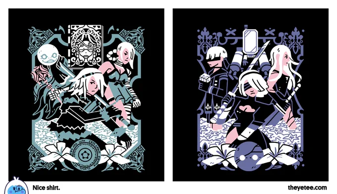 NEW! We've got Song of the Ancients and Weight of the World both designed by @999DeadDraculas  and both #dailytees available for 24 hours only at https://t.co/ZD8ueXz0ra 
